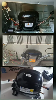 Cambio de compresor en una Heladera: el que sale y el que entra.