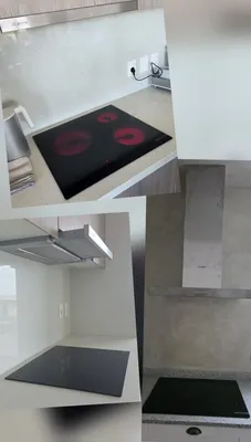 Anafe de inducción y campana, instalados y andando.