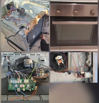 El mismo Horno, desarmado y ya funcionando.