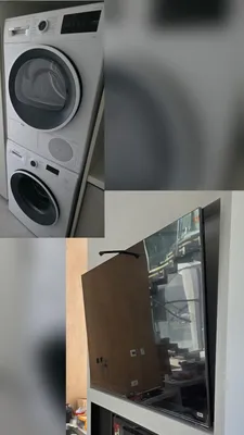 Lavarropas y Secarropas en torre, uno arriba del otro.